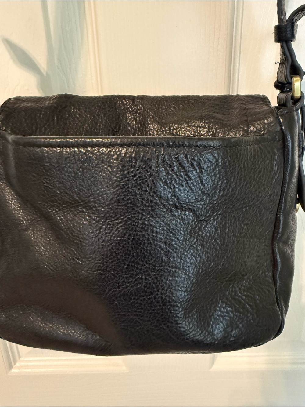 Fossil Peyton Flap Crossbody Black Pebbled Leather – ZB6918 - Picture 8 of 16